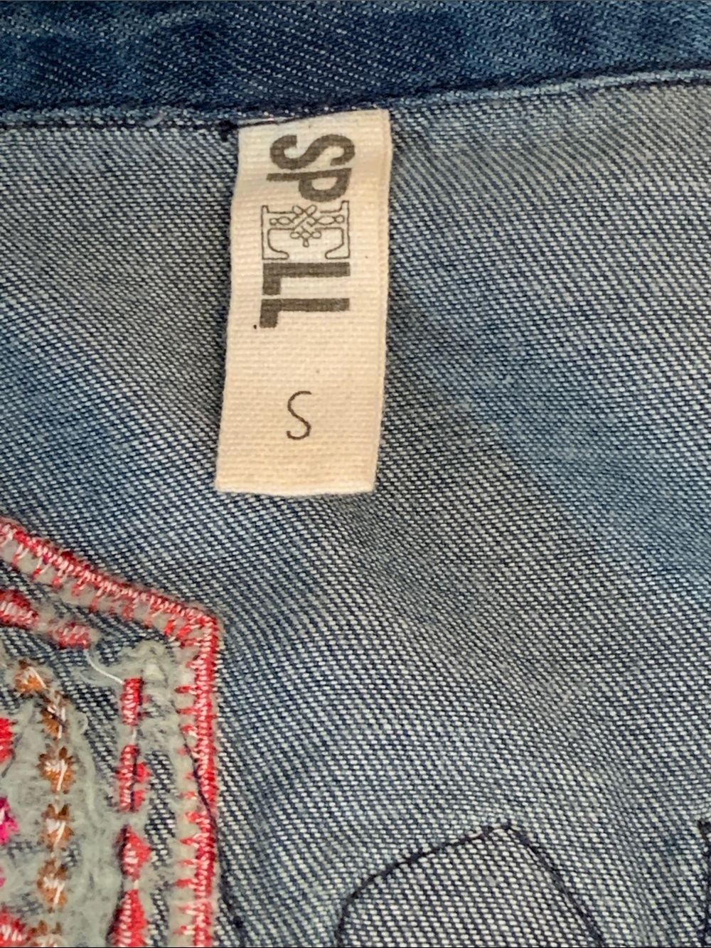 Spell Flower Child Denim Shirt/Jacket - Picture 9 of 14